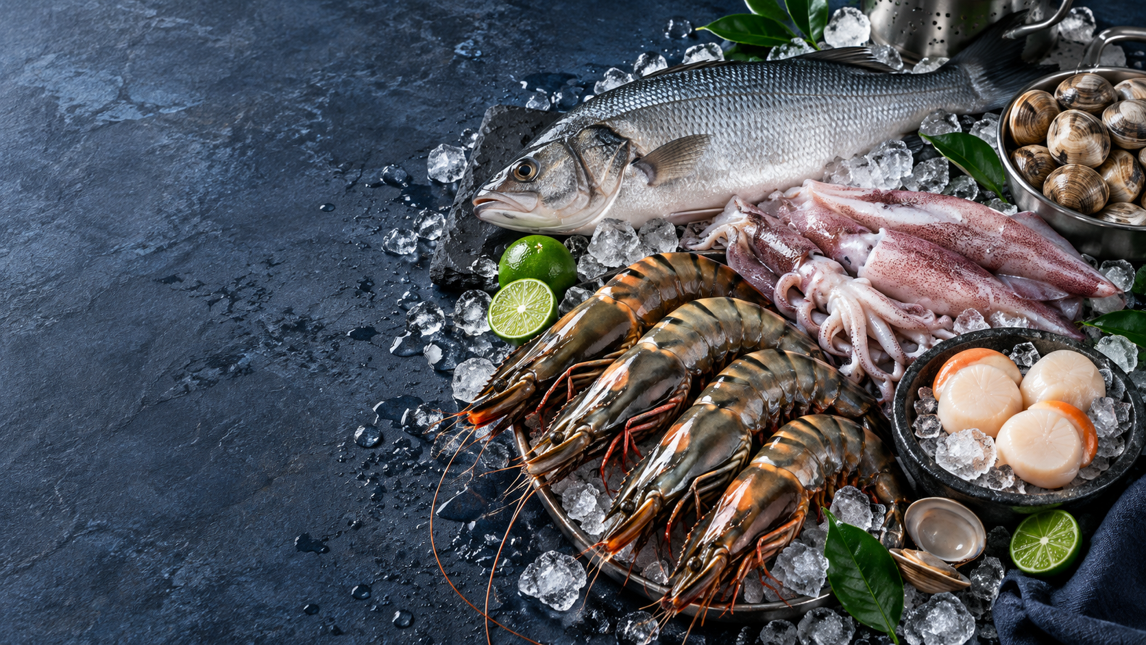A seafood meal